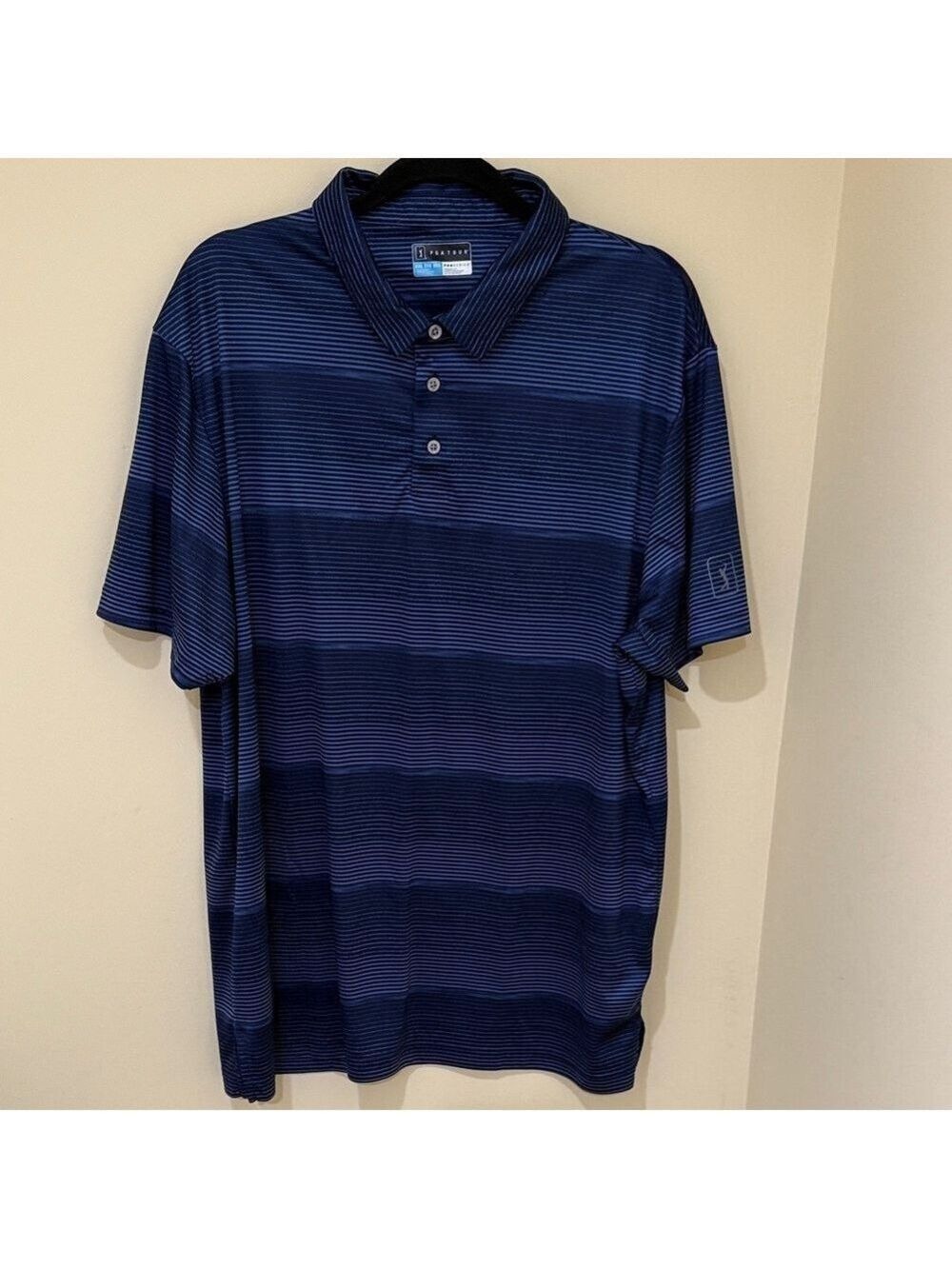 PGA Tour Men’s Golf  Short Sleeve Men’s  Athletic  Shirt  Button Collar XXL